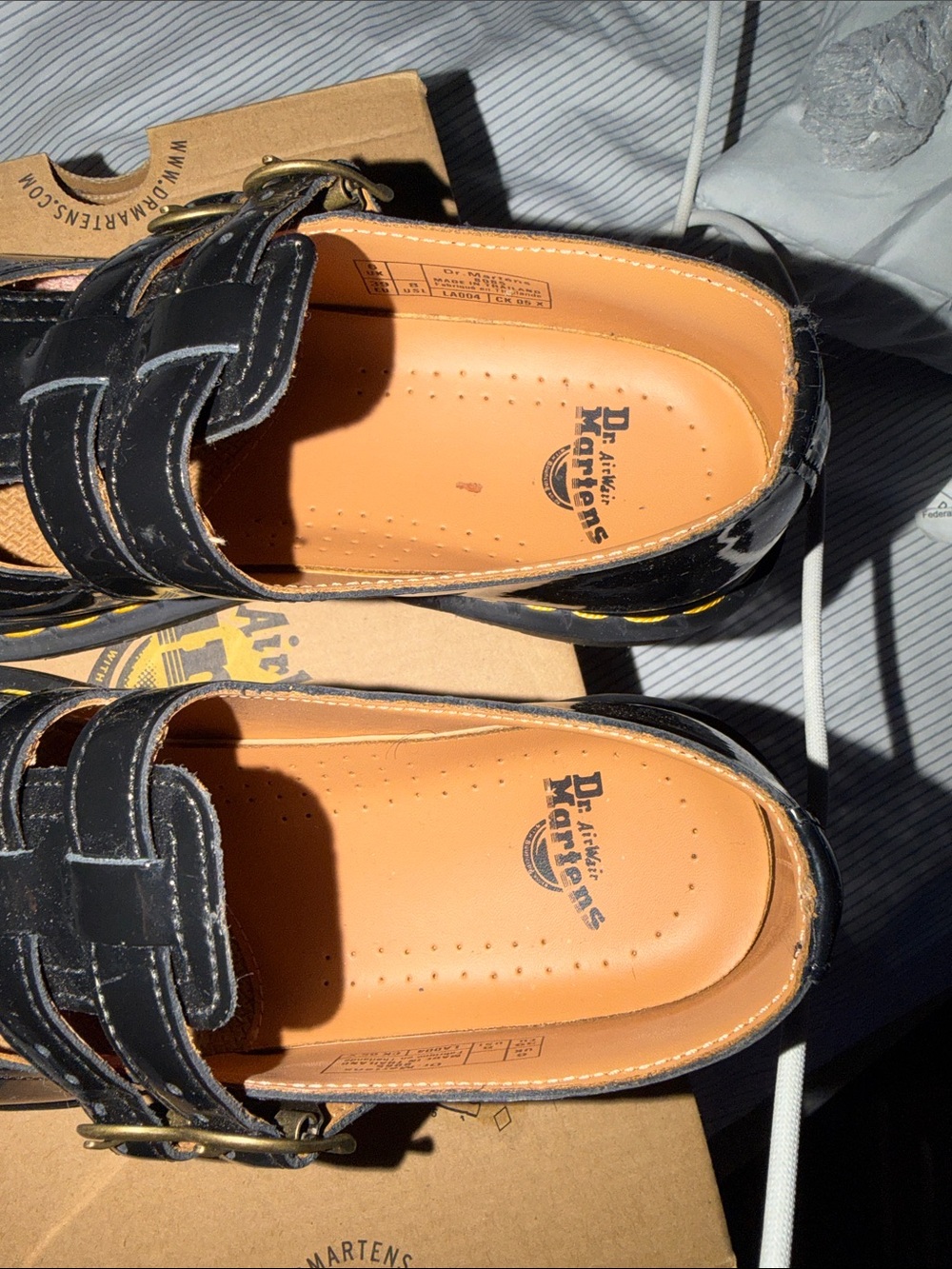 Dr. Martens 8065 Mary Jane Patent Lamper Black Women’s Shoes - Picture 7 of 12